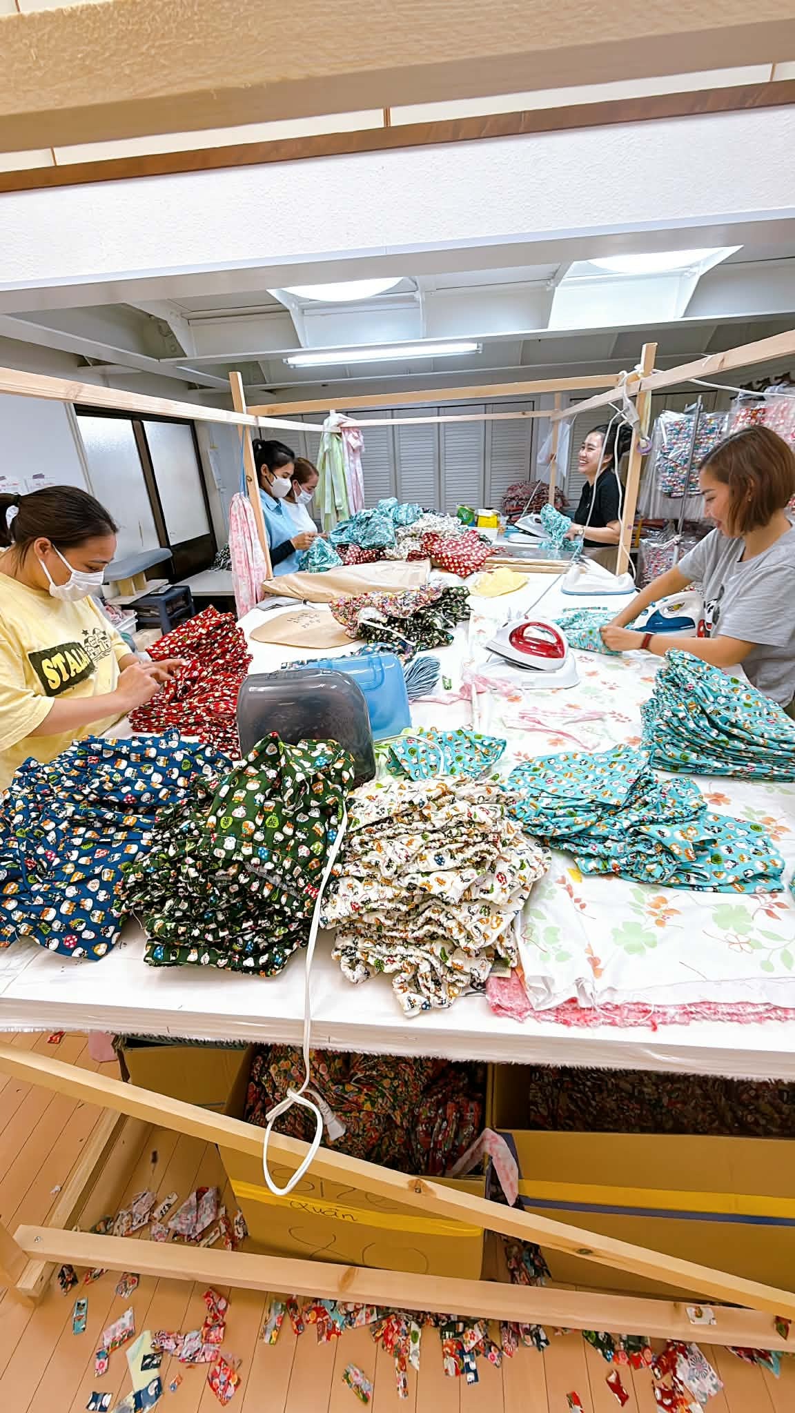 ハンドメイド商品の材料準備工程