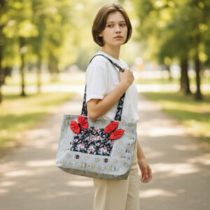 うさぎ耳布バッグの型 1