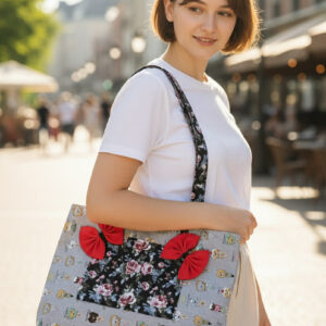 うさぎ耳布バッグの型 3