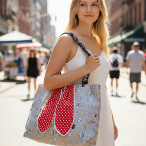 うさぎ耳布バッグの型 4